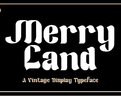 Merry Land font