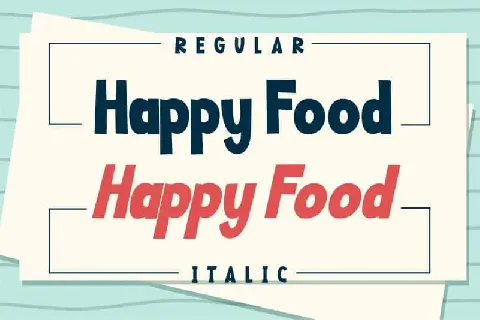 Happy Food Display font