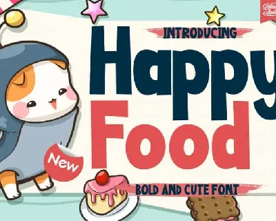 Happy Food Display font