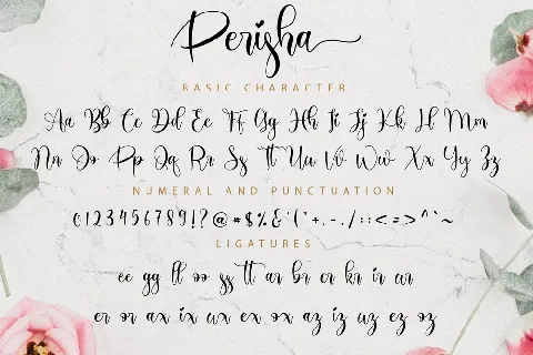 Perisha font