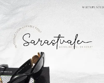 Sarastvale Signature font