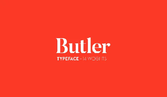 Butler font