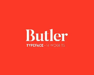 Butler font