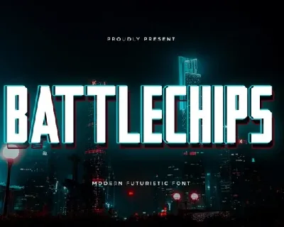 Battlechips font