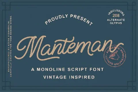 Manteman font