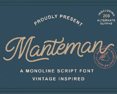 Manteman font