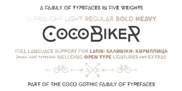 CocoBikeR font