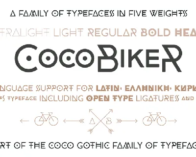 CocoBikeR font