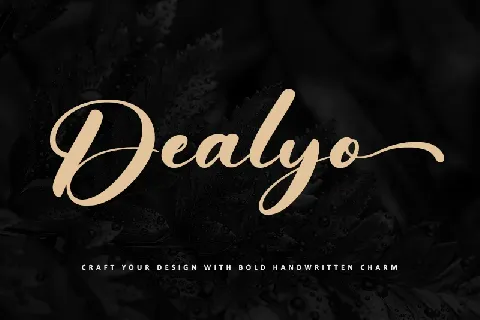 Dealyo - Personal use font