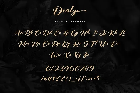 Dealyo - Personal use font