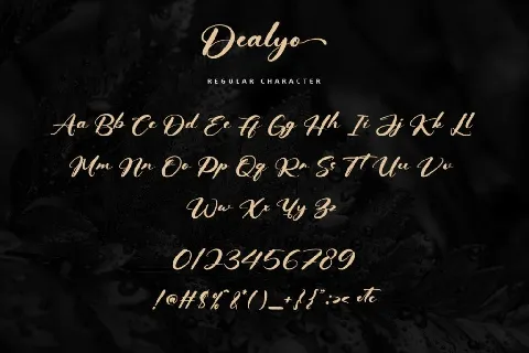 Dealyo - Personal use font