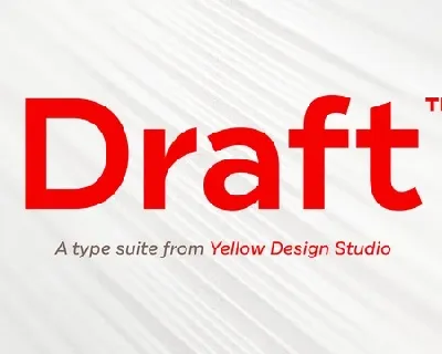 Draft Family font