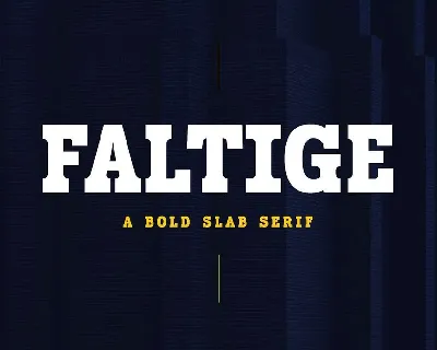 Faltige font