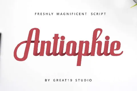 Antiophie Script Free font