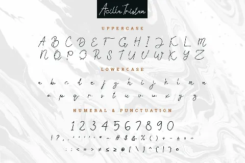 Acilla Tristan DEMO font