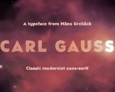 Carl Gauss font