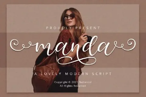 Manda Calligraphy font