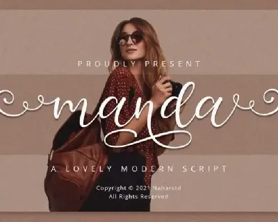 Manda Calligraphy font