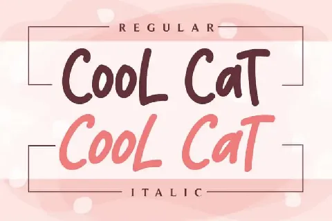 Cool Cat Display font