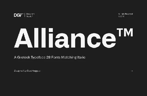 Alliance Family font