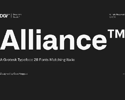 Alliance Family font