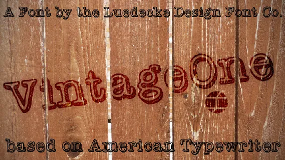 VintageOne font