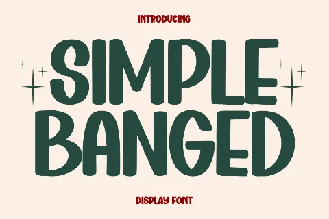 Simple Banged font