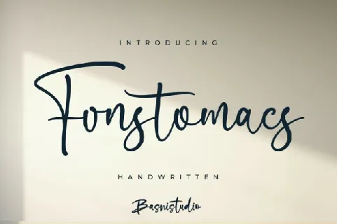 Fonstomacs Handwritten font