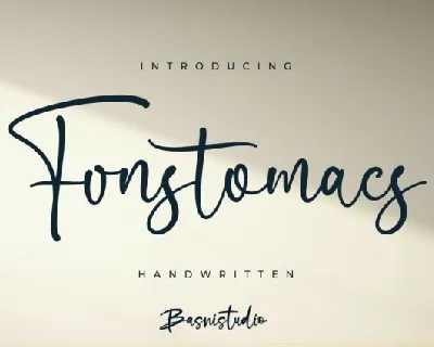 Fonstomacs Handwritten font