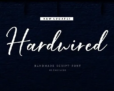 Hardwired Script font