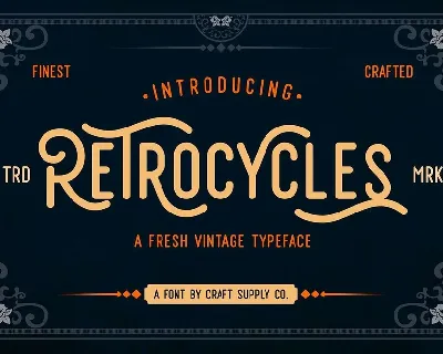 Retrocycles Typeface Free font