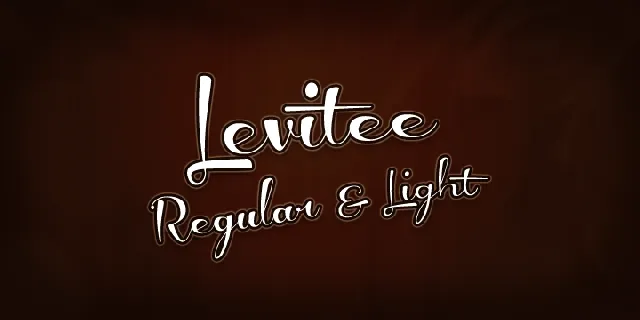 Levitee Demo font