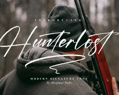Hunterlost font