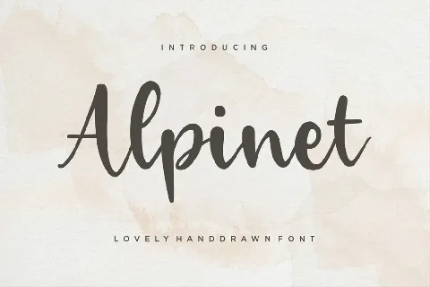 Alpinet font