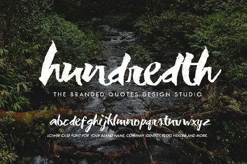 Hundredth font