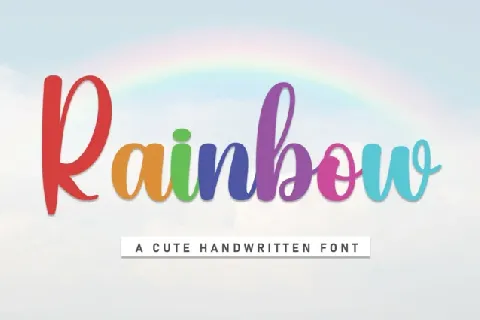 Rainbow Typeface font