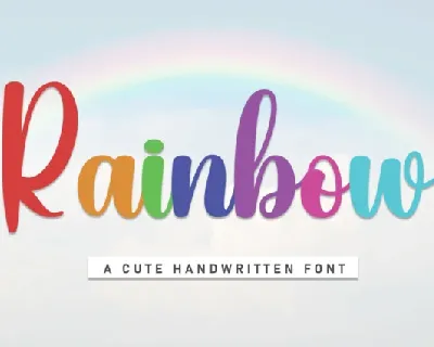 Rainbow Typeface font