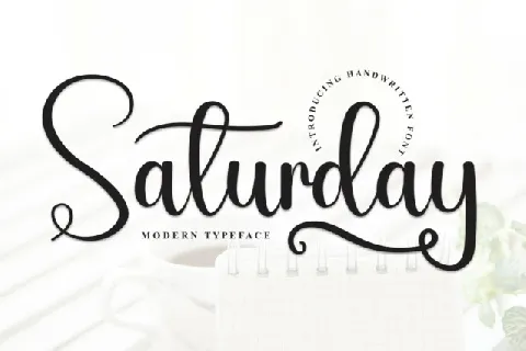 Saturday Script font
