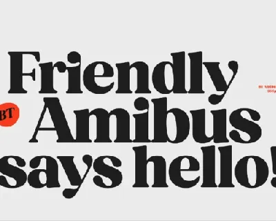 BT Amibus Family font