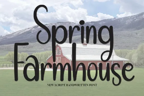 Spring Farmhouse Display font