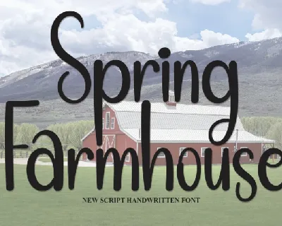 Spring Farmhouse Display font