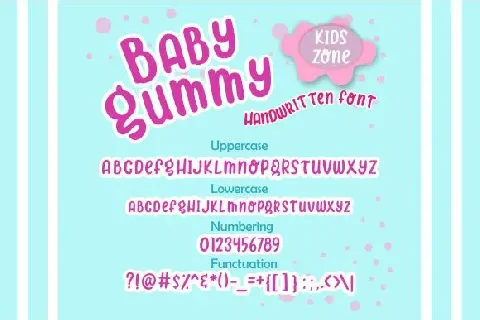 Baby Gummy font