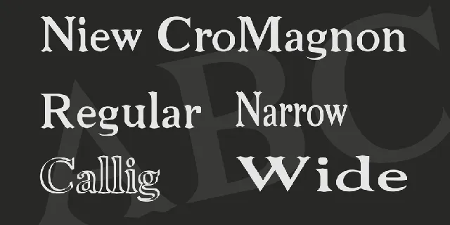 Niew CroMagnon font