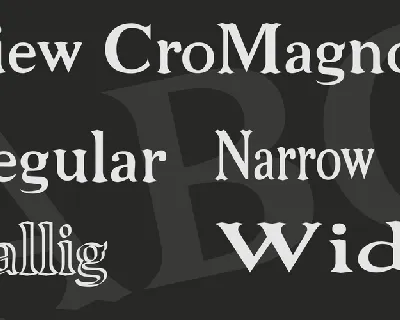 Niew CroMagnon font