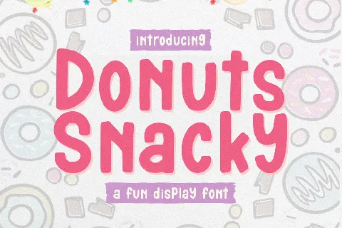 Donuts Snacky font