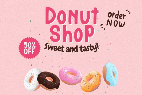 Donuts Snacky font