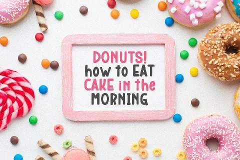 Donuts Snacky font