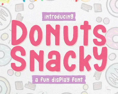Donuts Snacky font