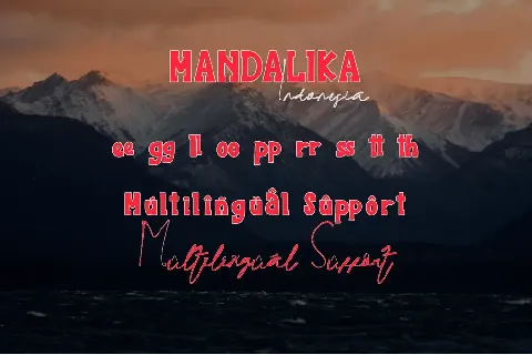 Mandalika Indonesia font