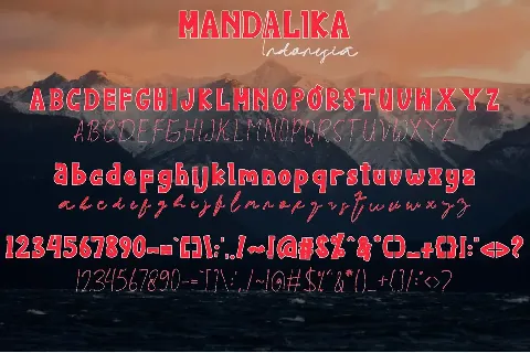 Mandalika Indonesia font